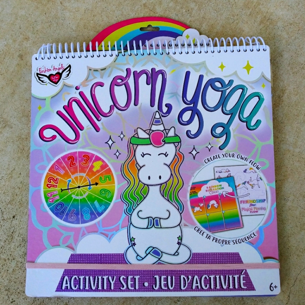 Unicorn yoga activity set